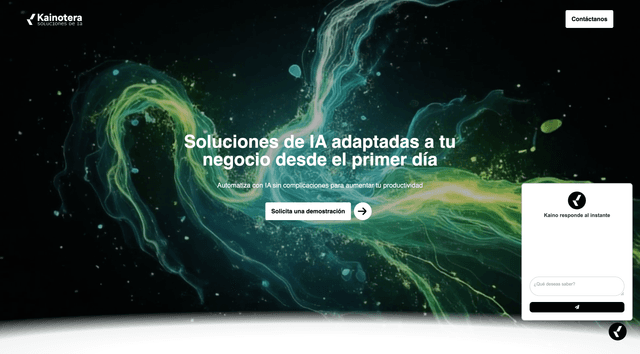 Kainotera website screenshot