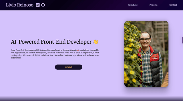 Screenshot of this website